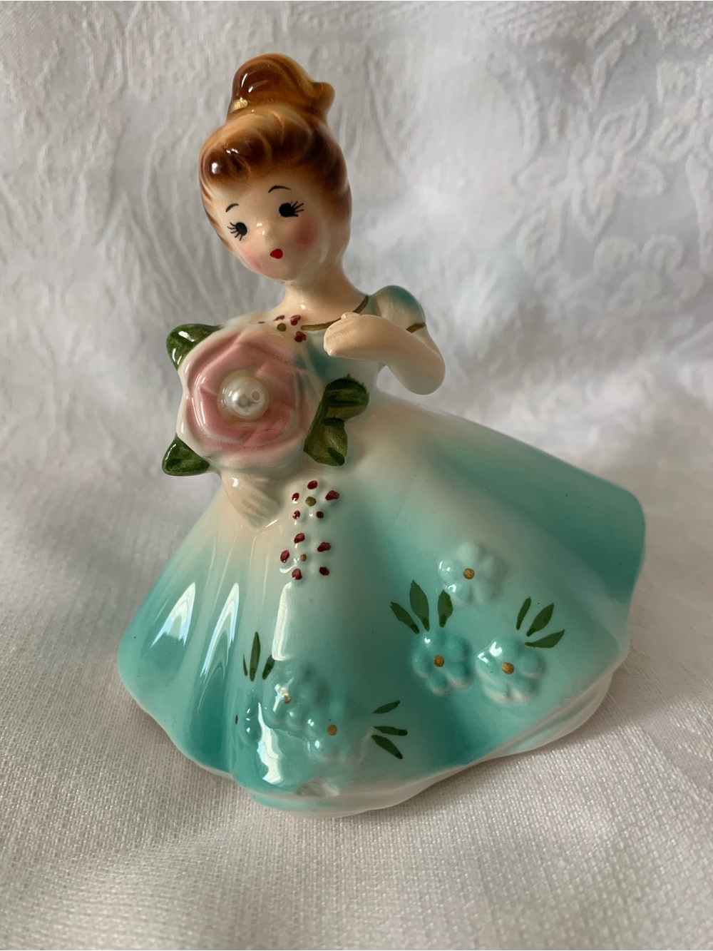 Vintage Josef Originals June Pearl Birthstone figurine